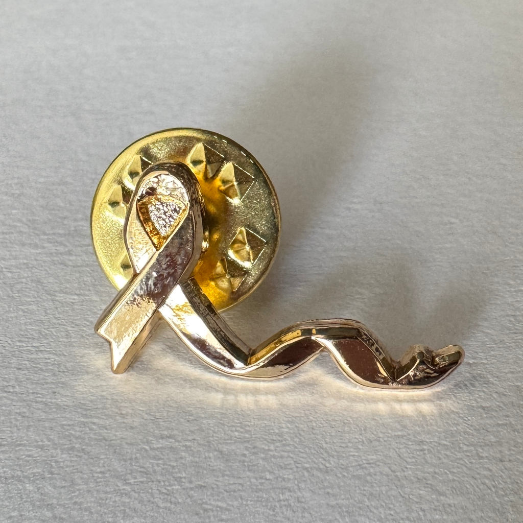 Pin’s ruban Or