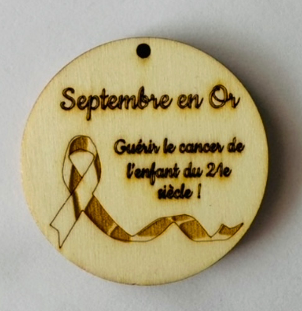 Badge/Porte Clé en bois